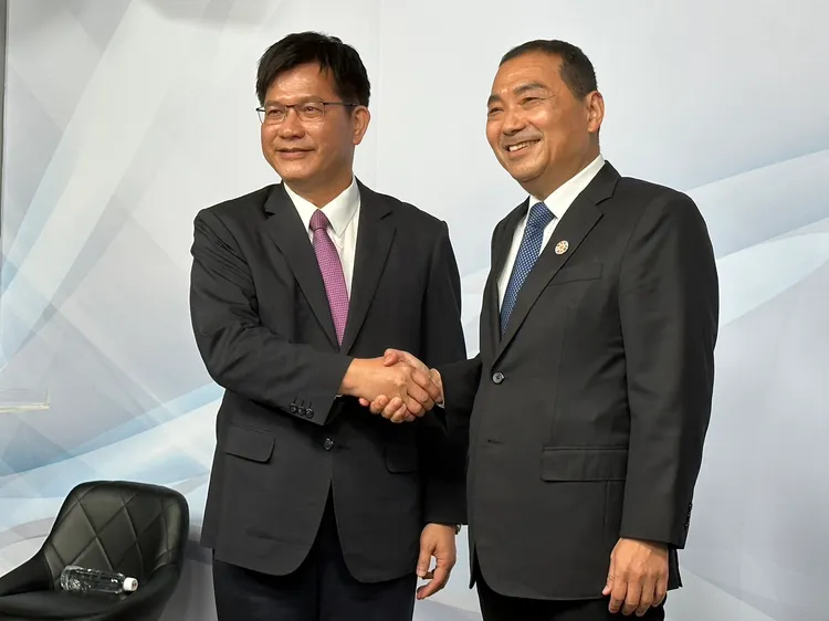 新北市長選舉公辦電視辯論式政見發表會今天（14日）登場。曾佳俊攝