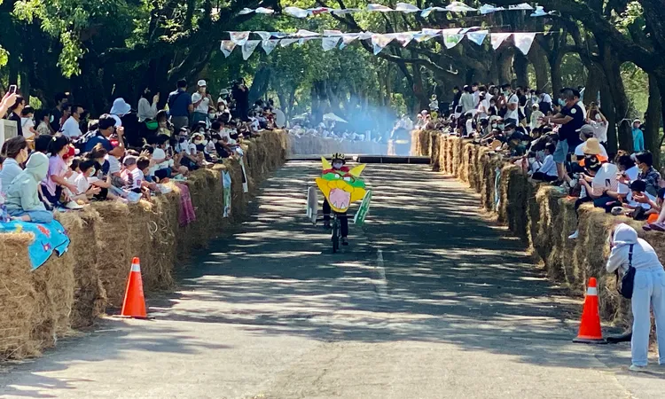 賽道約400公尺，有五大關卡。王志弘攝