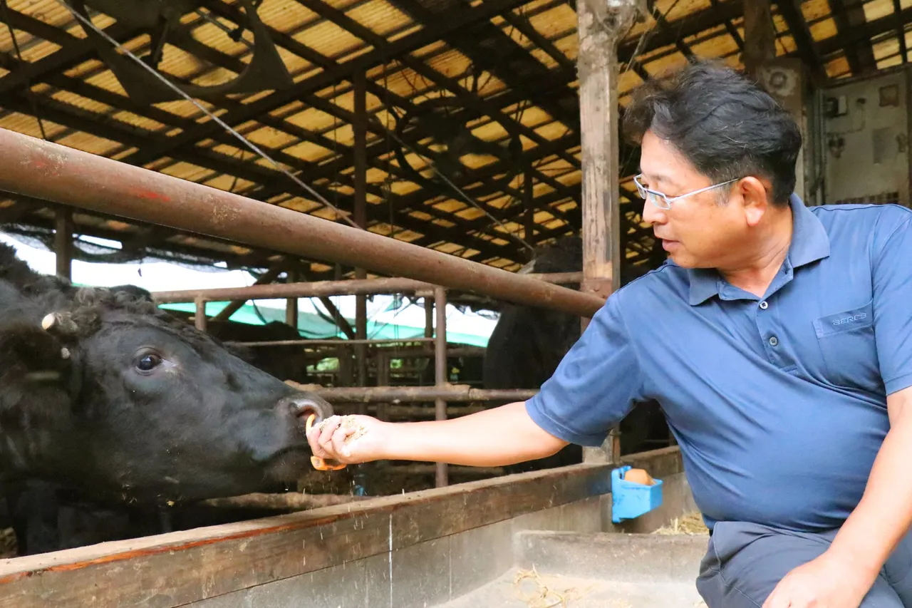 尾崎牛的牧場主人尾崎宗春。業者提供