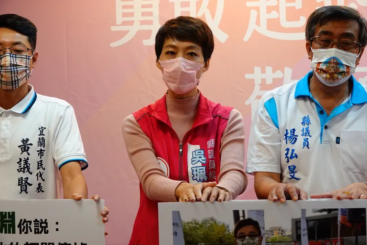 國民黨議員候選人吳珮菱。林泊志攝