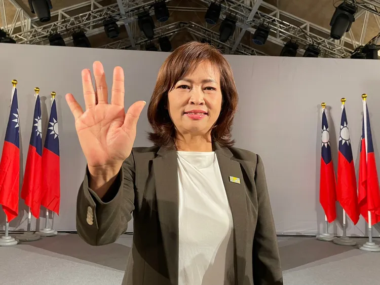 地方人士說，沈慧虹感性與理性兼具，細數政績之際不忘感謝市府團隊，營造出親切、溫柔的形象。黃羿馨攝