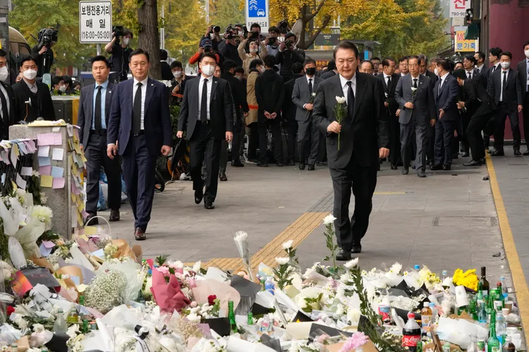 總統府透露，尹錫悅得知警方疏失後震怒。美聯社
