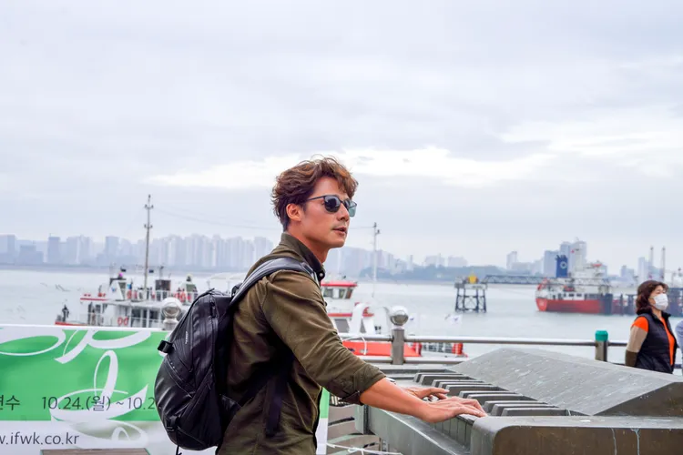 廖科溢於月尾島體驗海鷗船。仁川觀光公社提供