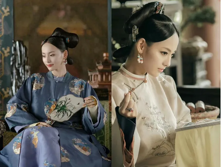 張嘉倪在《延禧攻略》扮的順嬪有最美妃子稱號。翻攝甜沁紫蓉微博