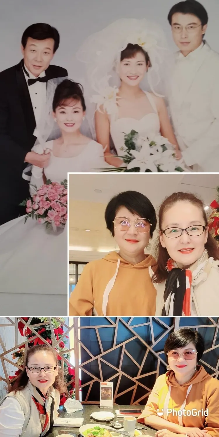 王淑娟還把昔日劇照和崔佩儀照片合成拼圖。翻攝王淑娟臉書