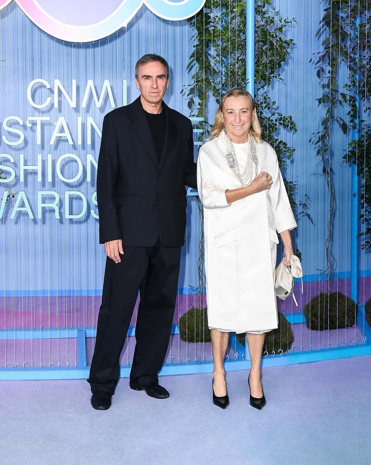 Raf Simons（左）於2020年宣布，與Miuccia Prada女士共同擔任義大利精品PRADA的創意總監。翻攝PRADA IG