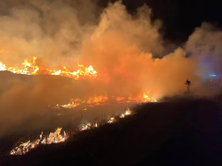 火勢十分猛烈。民眾提供
