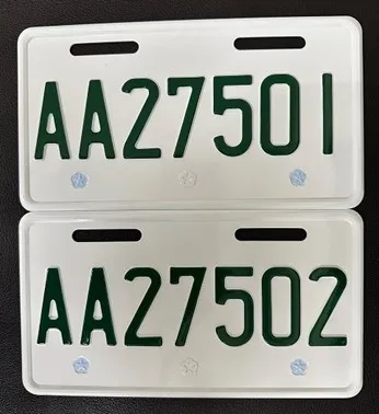 圖說：今年11月30日開始，監理站會發出微型電動二輪車新車牌(竹市監理站提供)。