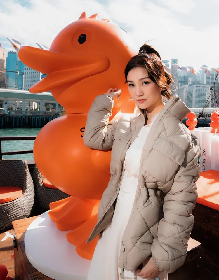 香港女星謝安琪日前於香港站台Save The Duck 10周年慶祝活動。品牌提供