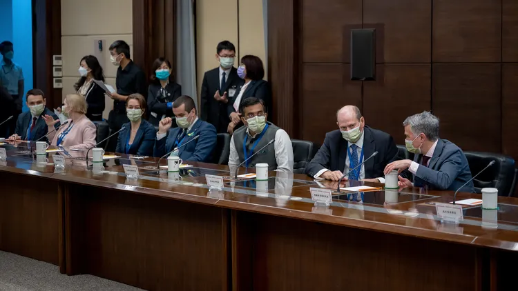 IPAC為2020年6月組成的跨國跨政黨民主聯盟，首度組團訪台。總統府提供