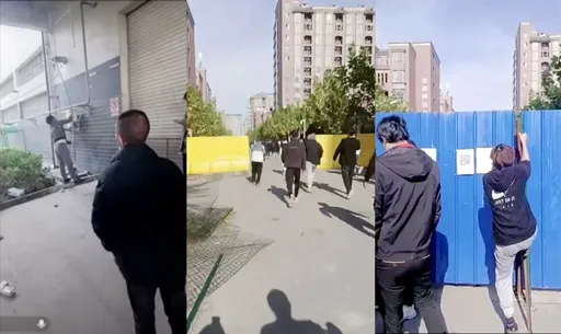 郑州富士康入夜又有抗争!万人对峙武警
