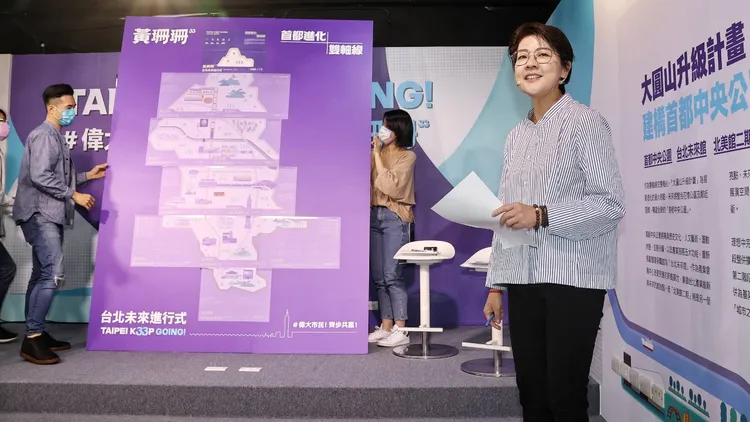 無黨籍台北市長候選人黃珊珊。葉志明攝