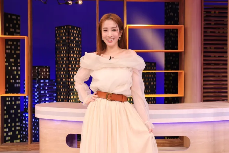 愛雅今錄製衛視中文台《一代女王》。衛視中文台提供