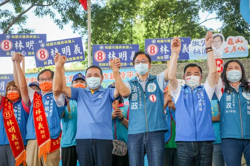 張善政、侯友宜龜山合體造勢　共同合作讓桃園和新北共榮