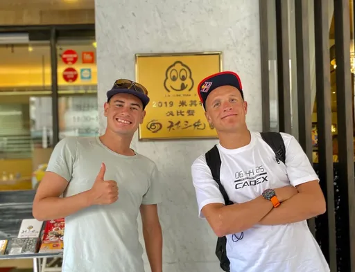 「順澤宮」鐵人好手來台灣參加比賽了!「感謝神帽帶給我幸運」