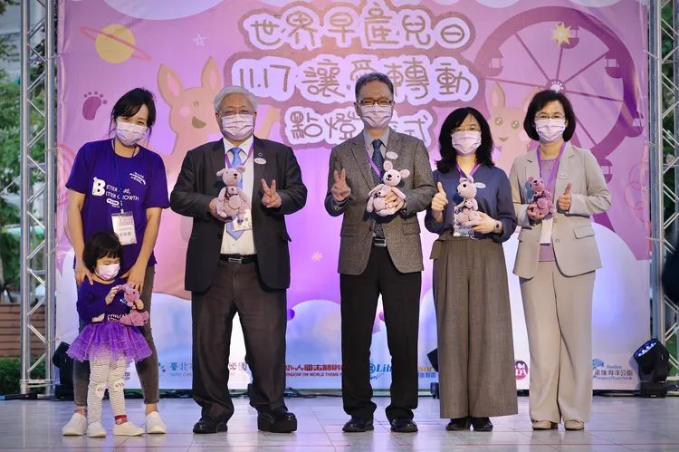 衛福部長薛瑞元今日出席「世界早產兒日」點燈儀式。林林攝