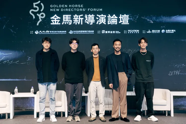 曾英庭（左起）、孔慶輝、劉國瑞、何書銘和柯震東入圍本屆金馬最佳新導演。金馬執委會提供