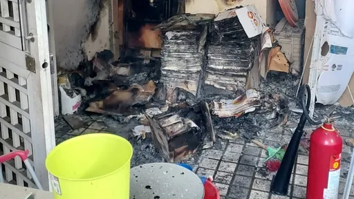 高雄透天厝火警 屋主自行扑灭幸无人伤