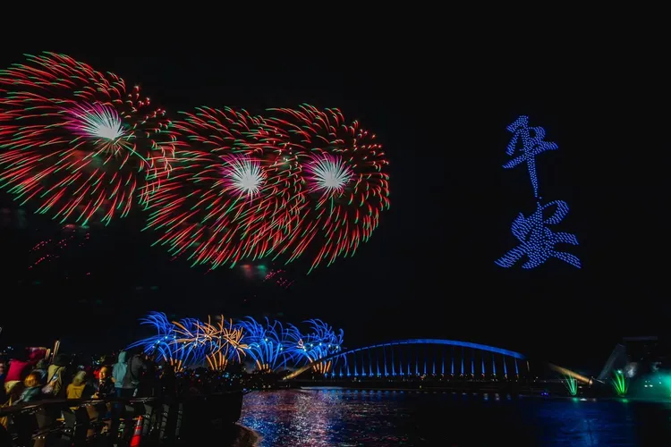 2022國慶焰火與無人機表演。取自嘉義縣政府官網