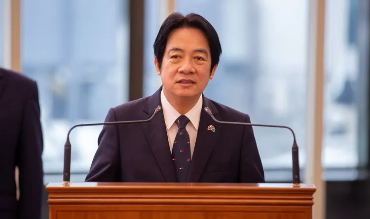 賴清德說今天前往帛琉共和國進行國是訪問，要完成蔡總統所交付的三項任務。總統府提供