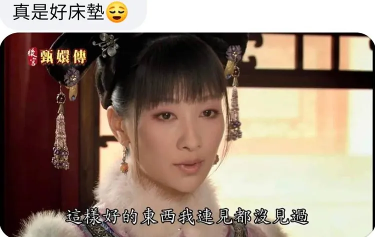 勿忘小菲心心念念的高級床墊。翻攝「清宮迷因」臉書