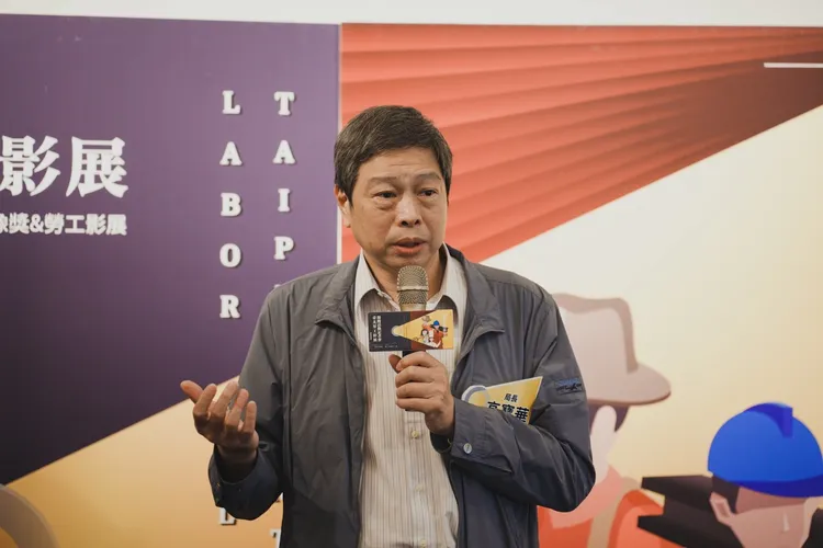 勞動局長高寶華上台致詞。電影戲劇業職業工會提供