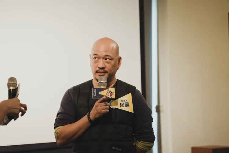 周震擔任本屆臺北勞工影展代言人，分享聲音製作工作流程。電影戲劇業職業工會提供