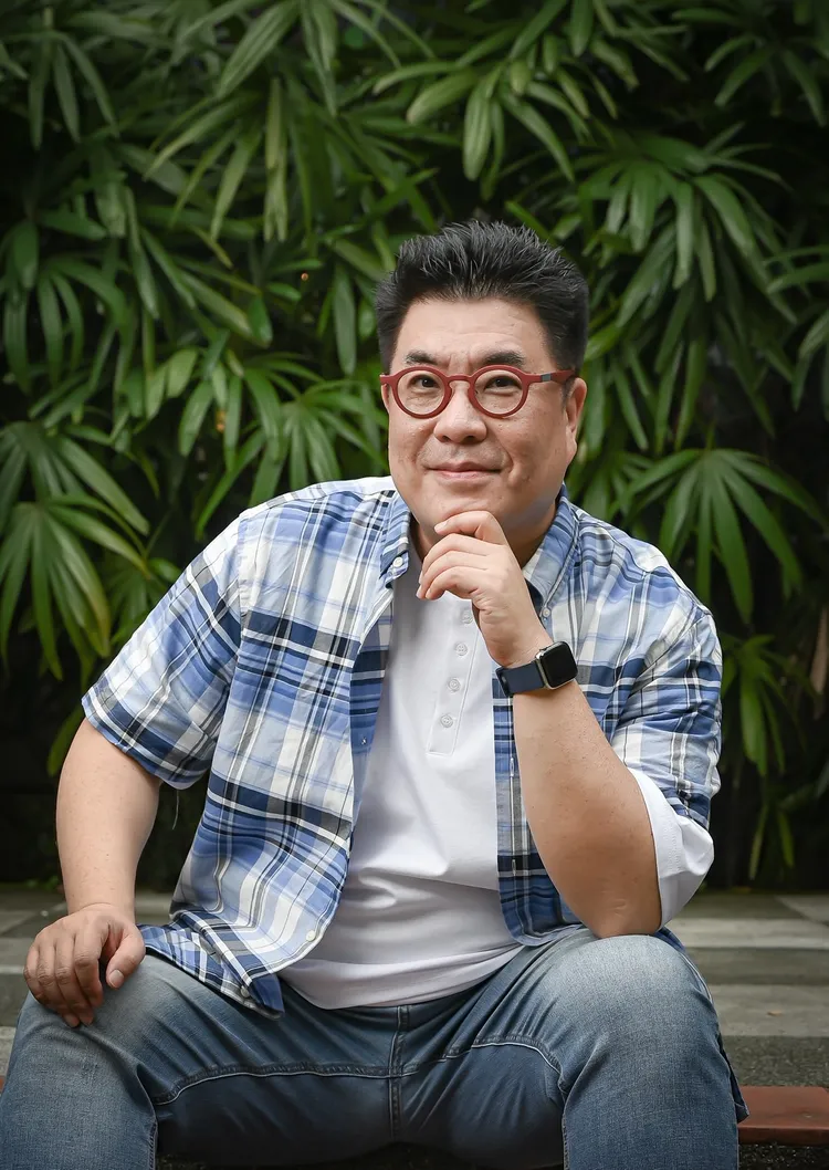 韓國王牌編劇朴載範幽默又風趣。金馬執委會