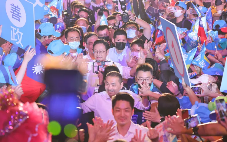 國民黨昨晚造勢活動，張善政競辦提供