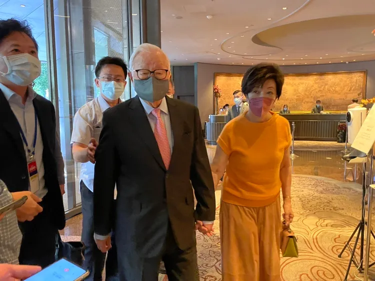 張忠謀對於張淑芬從事公益在背後默默支持。資料照片