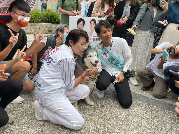 黃珊珊走訪東湖市場。劉彥宜攝