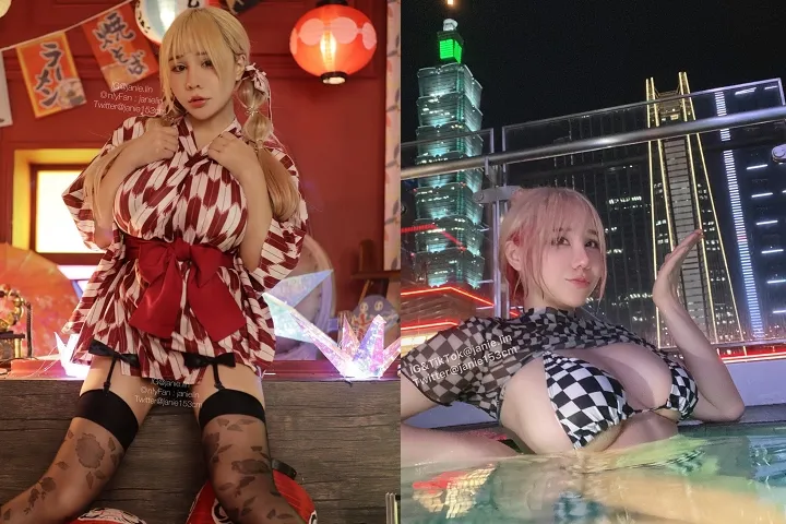 「泥泥學姊」從不吝嗇分享自己雄偉的傲人身材。翻攝IG/janie.lin