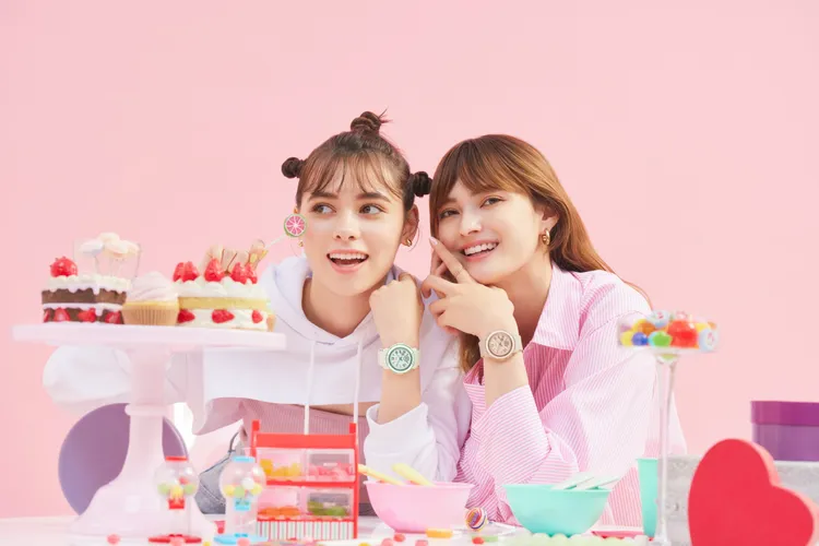 Candy Series BGA-290錶款在3點處時標以糖果圖案呈現。品牌提供