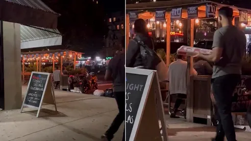 戶外用餐區情侶「激情抖動」公然嘿咻　路人很淡定！網友超high狂播480萬次