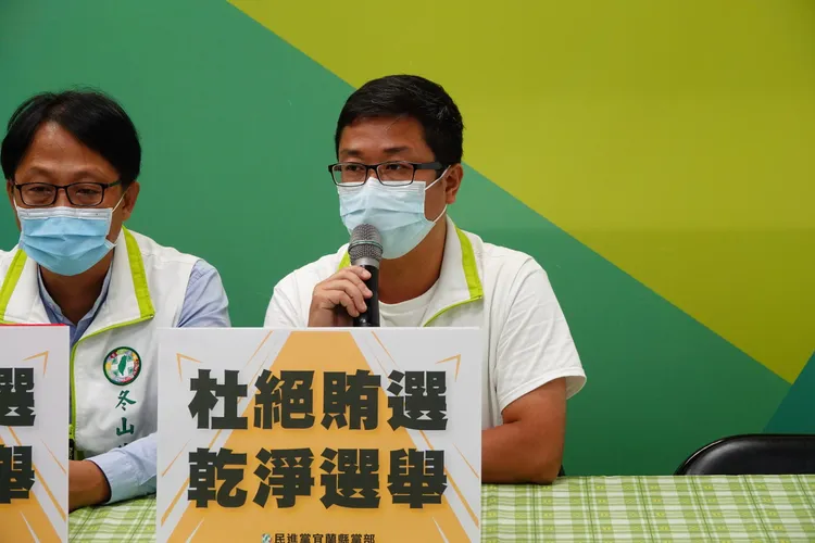 民進黨頭城鎮長候選人林瑞文。林泊志攝