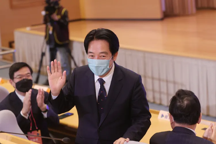 賴清德上午出席「2022台灣人工智慧年會」。總統府提供