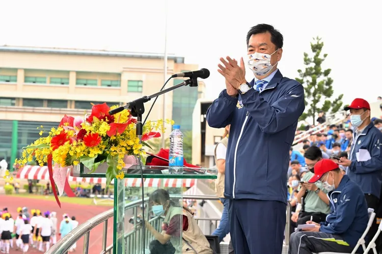 內政部次長陳宗彥特地前來加油打氣。警大提供