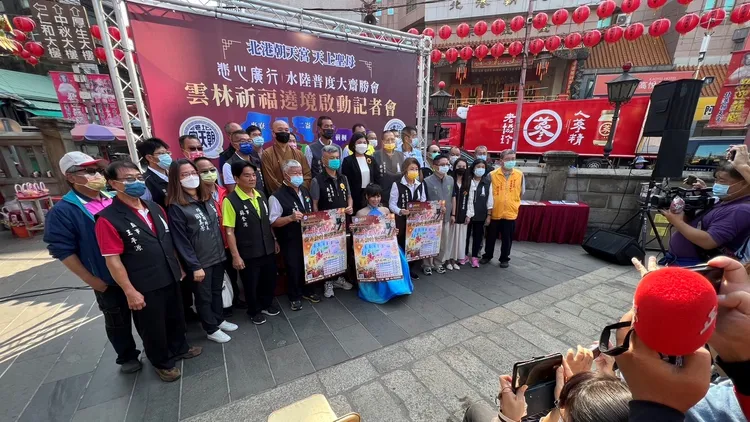 北港媽將於12/3以順時針方向，7天6夜遶境雲林20鄉鎮市。魏嘉良攝