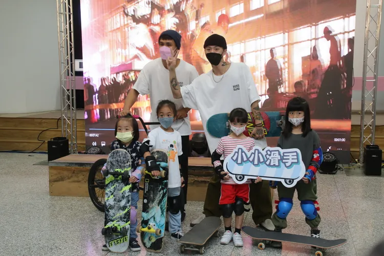 極限運動小小運動員。台東縣府提供