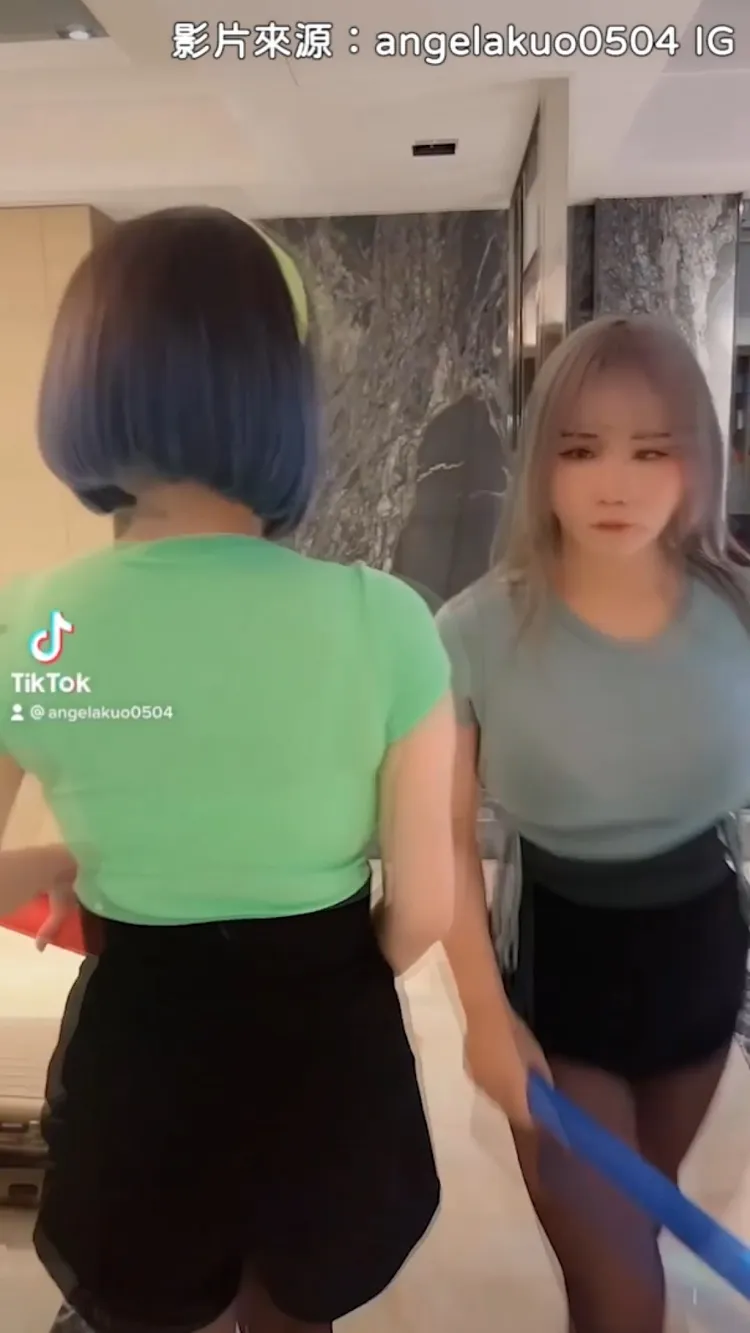 正妹狹路相逢。本文影片照片經IG@angelakuo0504授權