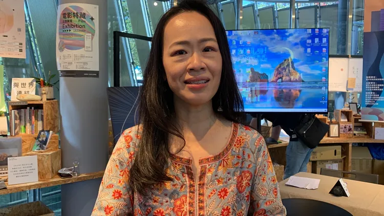 秋紅谷生態公園心之谷教育園區執行長文蓓蓓希望透過微醺嘉年華活動，提供疫情後民眾一個身心靈療癒的好地方。曾雪蒨攝