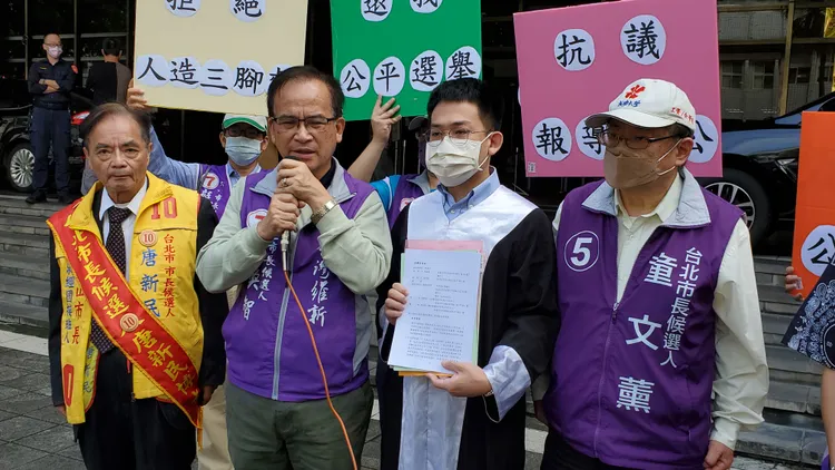 蘇煥智日前前往北檢控告三立與TVBS涉嫌違反《選罷法》。資料照片