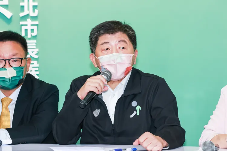陳時中說，公正的媒體應該以公正的角度處理選務。趙世平攝