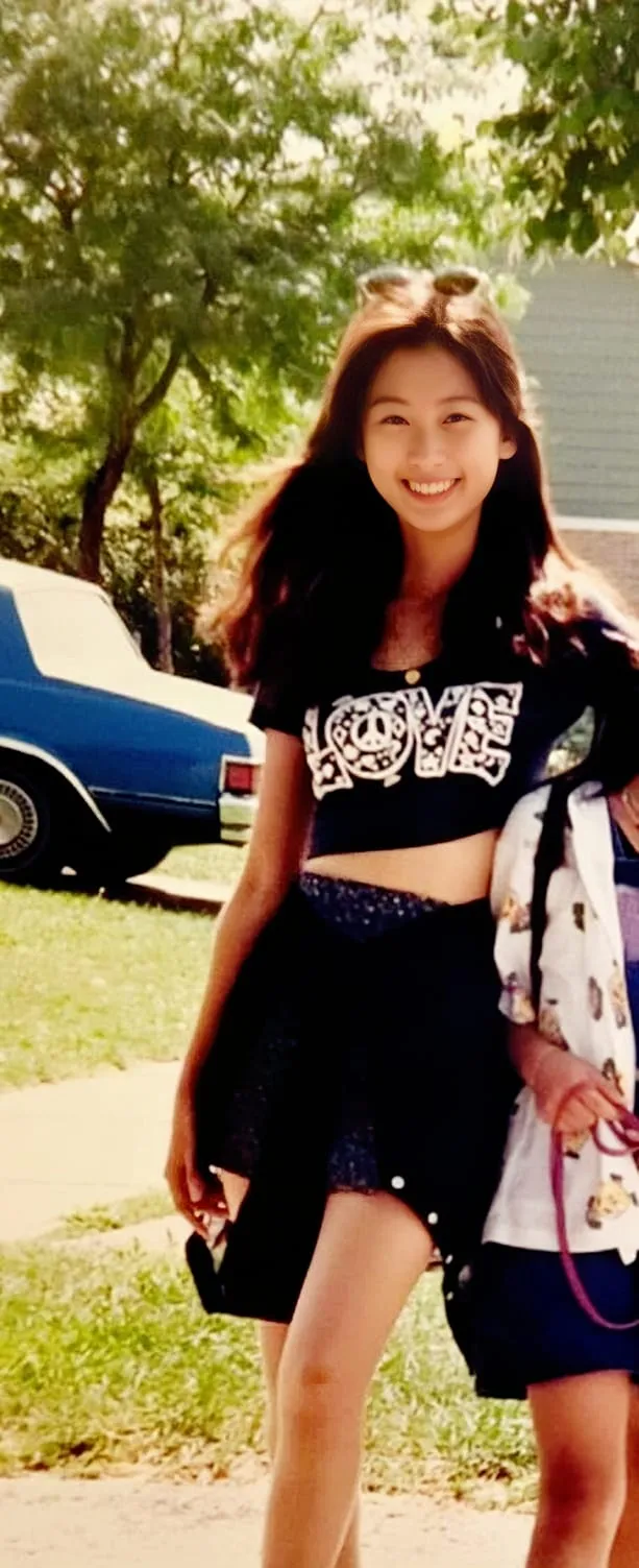 女星曬18歲嫩照「回頭率100％」，網驚：根本不同人！還撞臉陳紫渝。翻攝臉書「陳珮騏打氣團」