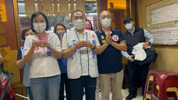 新北市長侯友宜今南下為柯志恩助選。侯昌騰攝