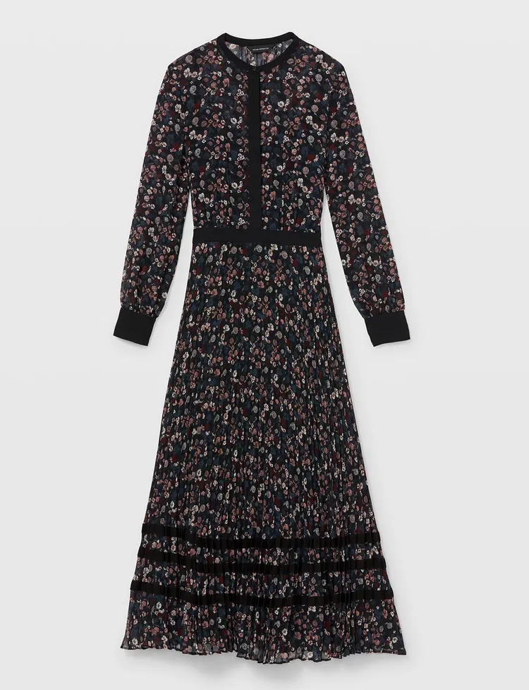 碎花百褶長洋，1萬4900元。品牌提供