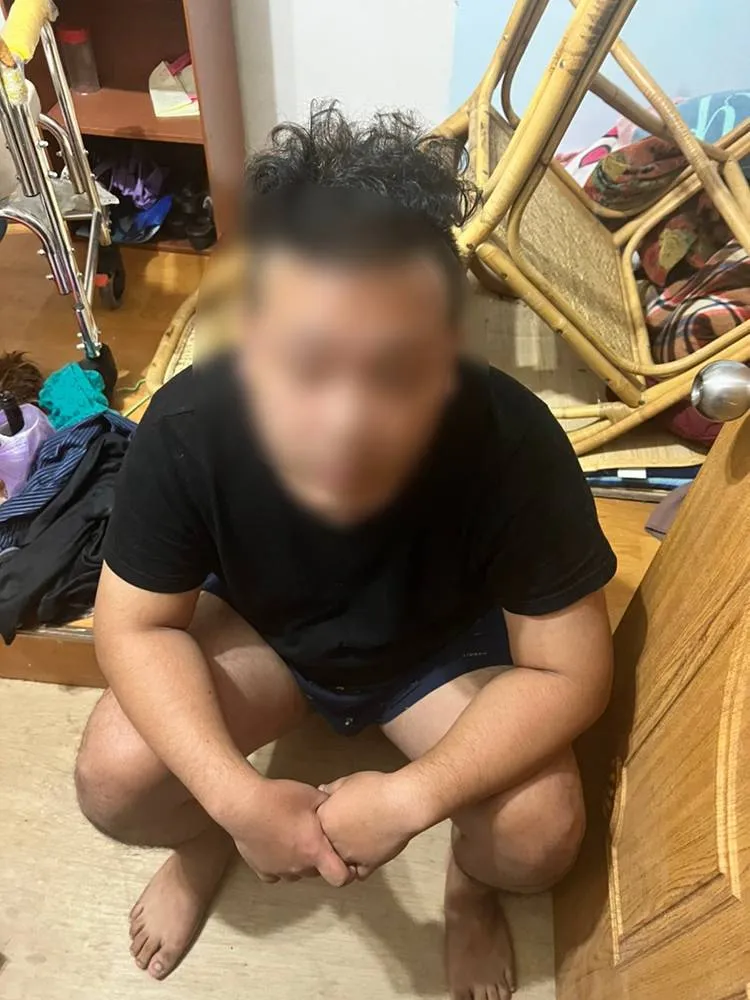 土城拘提到案吳男。翻攝畫面