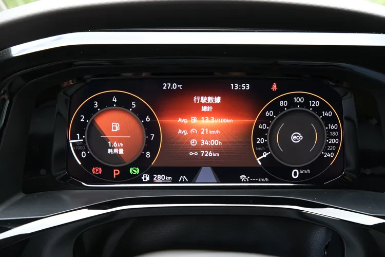 全車系標配10.25吋全邏輯數位儀表板，具備多種顯示模式可選擇。陳志淵攝