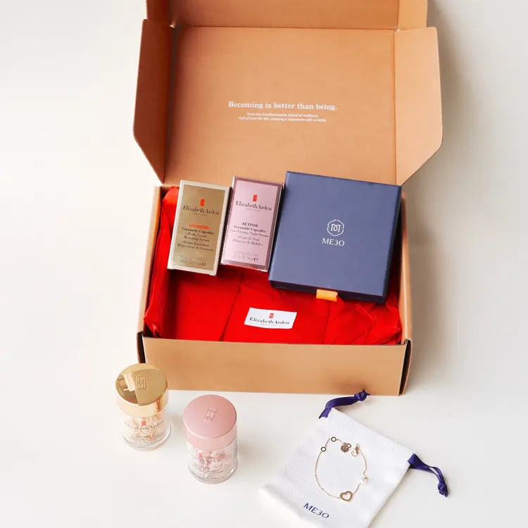 伊麗莎白雅頓和ME30推出的小金粉珍珠聯名禮盒，3900元。品牌提供