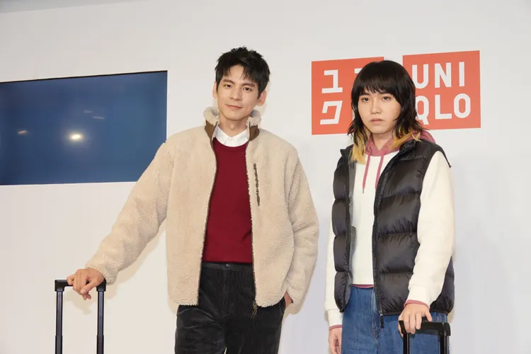 林柏宏（左）、持修分享私下穿搭。陳德興攝